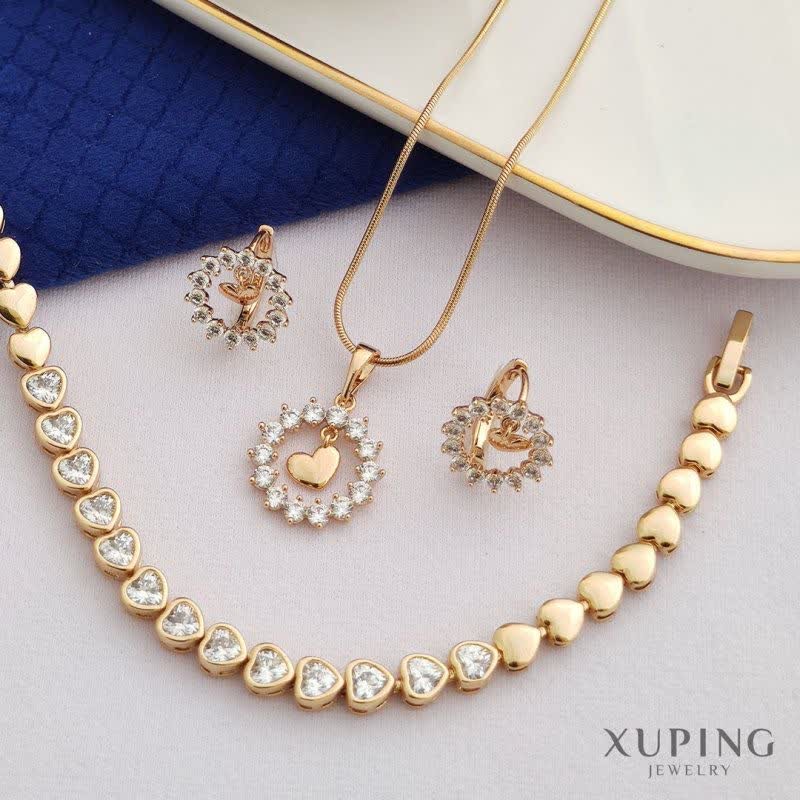 نیم ست قلب  قاب نگین