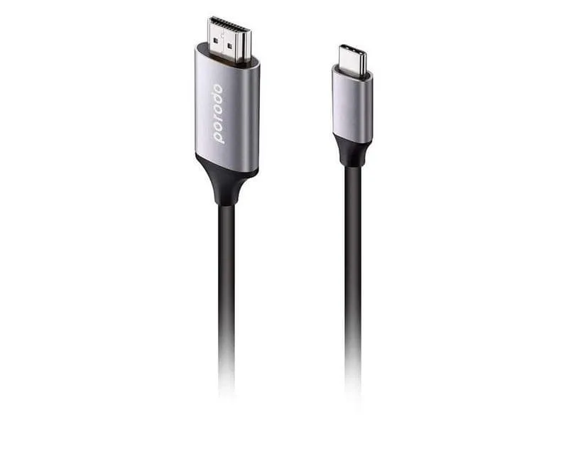 کابل تبدیل تایپ سی به HDMI پرودو مدل PB-HDC2M-BK طول 2 متر