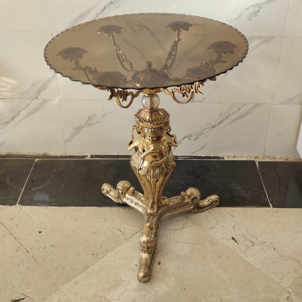 میز خاطره برنزی مدل سه رخ کد 7207