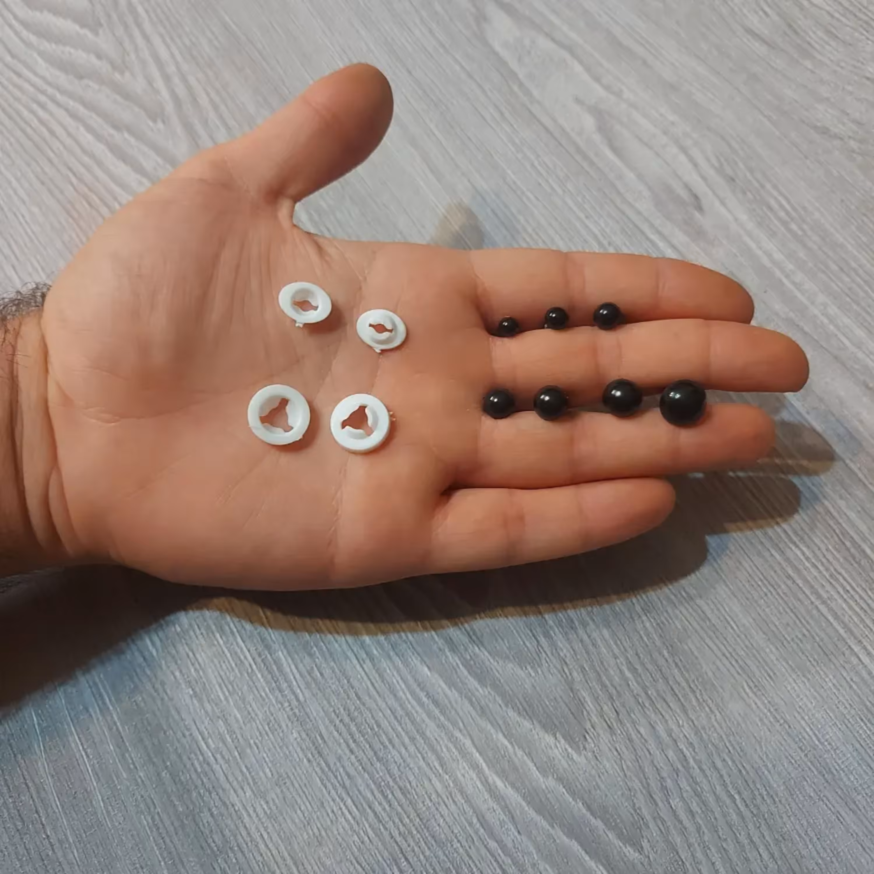 چشم واشردار عروسک پک 50 جفتی7میل