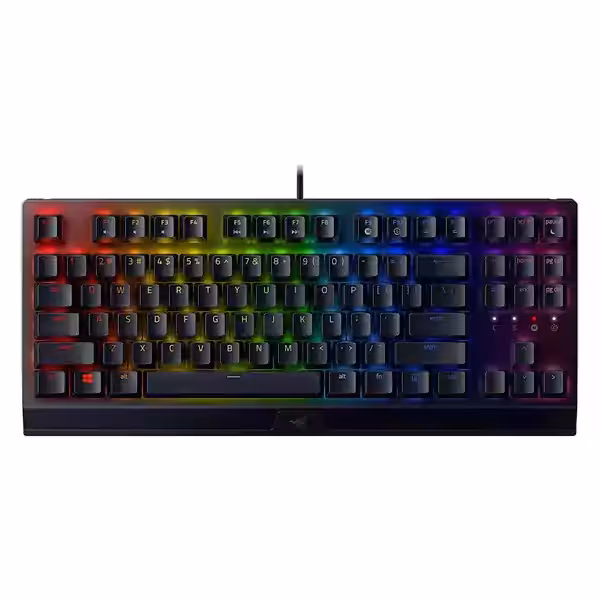 کیبورد ریزر مدل BlackWidow V3 Tenkeyless Yellow Switches
