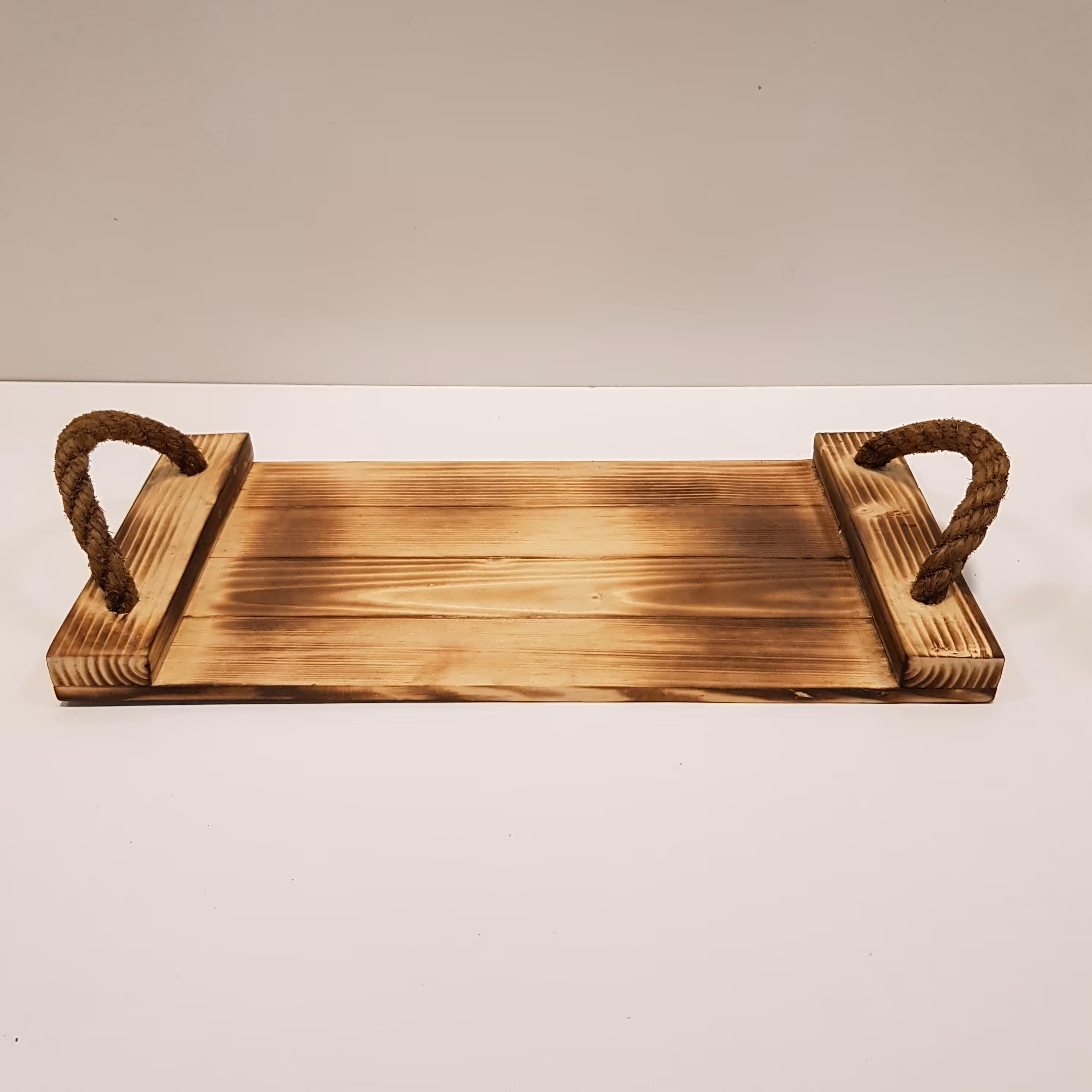 سینی چوبی متوسط دسته طنابی سندبلاست(خرید مستقیم از تولیدکننده)