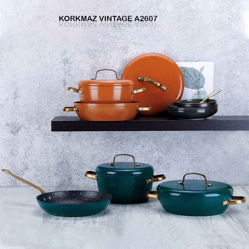 قابلمه گرانیتی پنچ پارچه کرکماز Vintage A2607