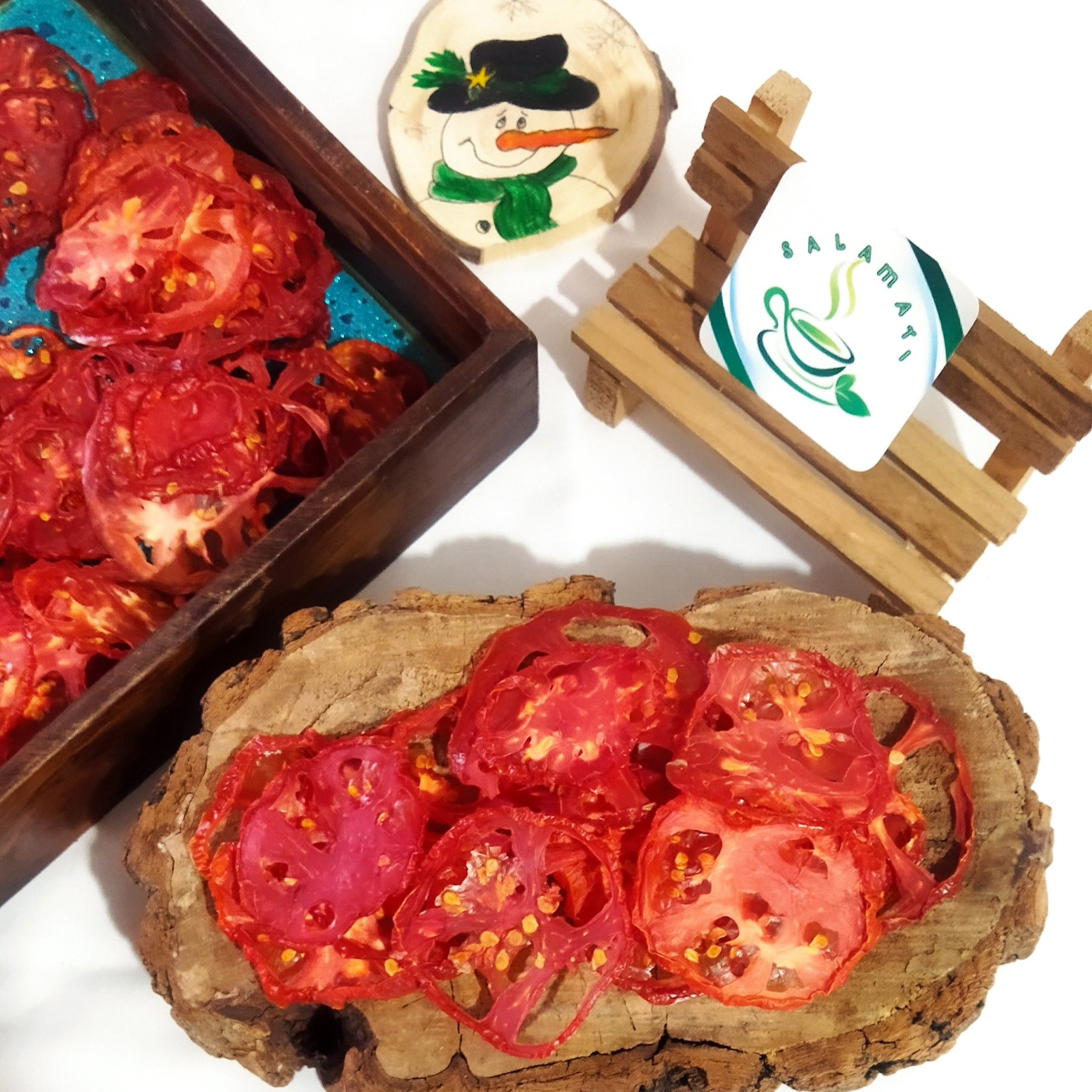 گوجه فرنگی  خشک تولید خانگی