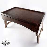 سینی چوبی کشودار با پایه تاشو
