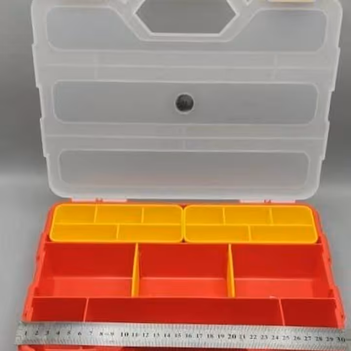 جعبه لوازم بزرگ رنگ قرمز ارگانیزر
