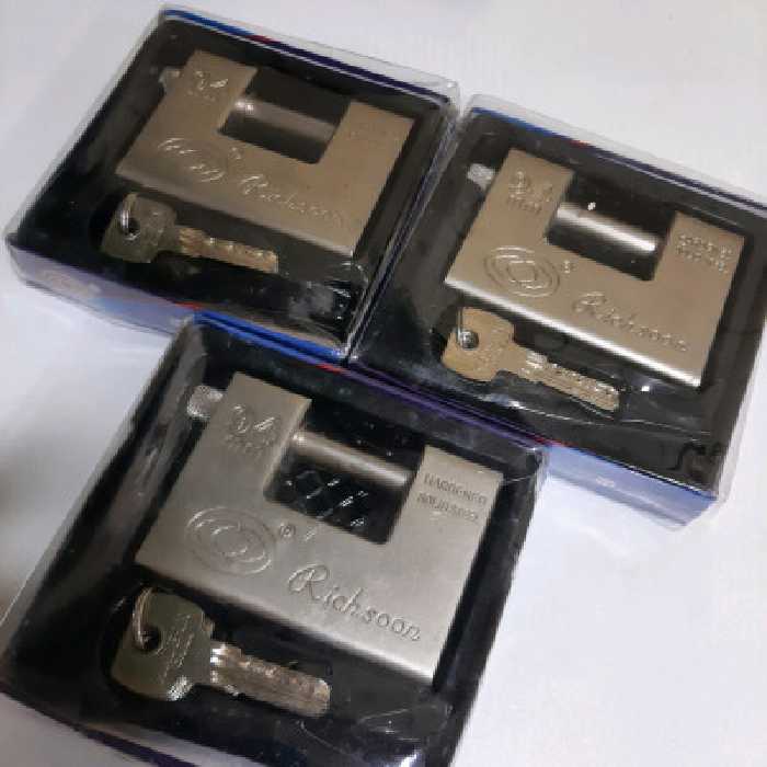 قفل کتابی ضد برش ضد اسید همراه 5 عدد کلید دوشیار