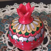 انارسرامیکی لعاب سرد محصول گالری هنری نارنجستون آرت 