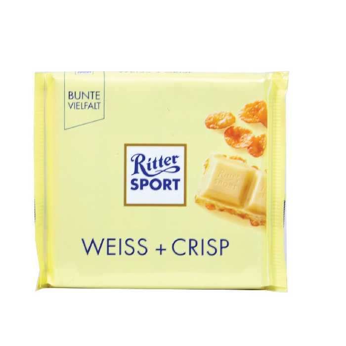 شکلات سفید با کورن فلکس 100 گرم ریتر اسپورت - Ritter Sport