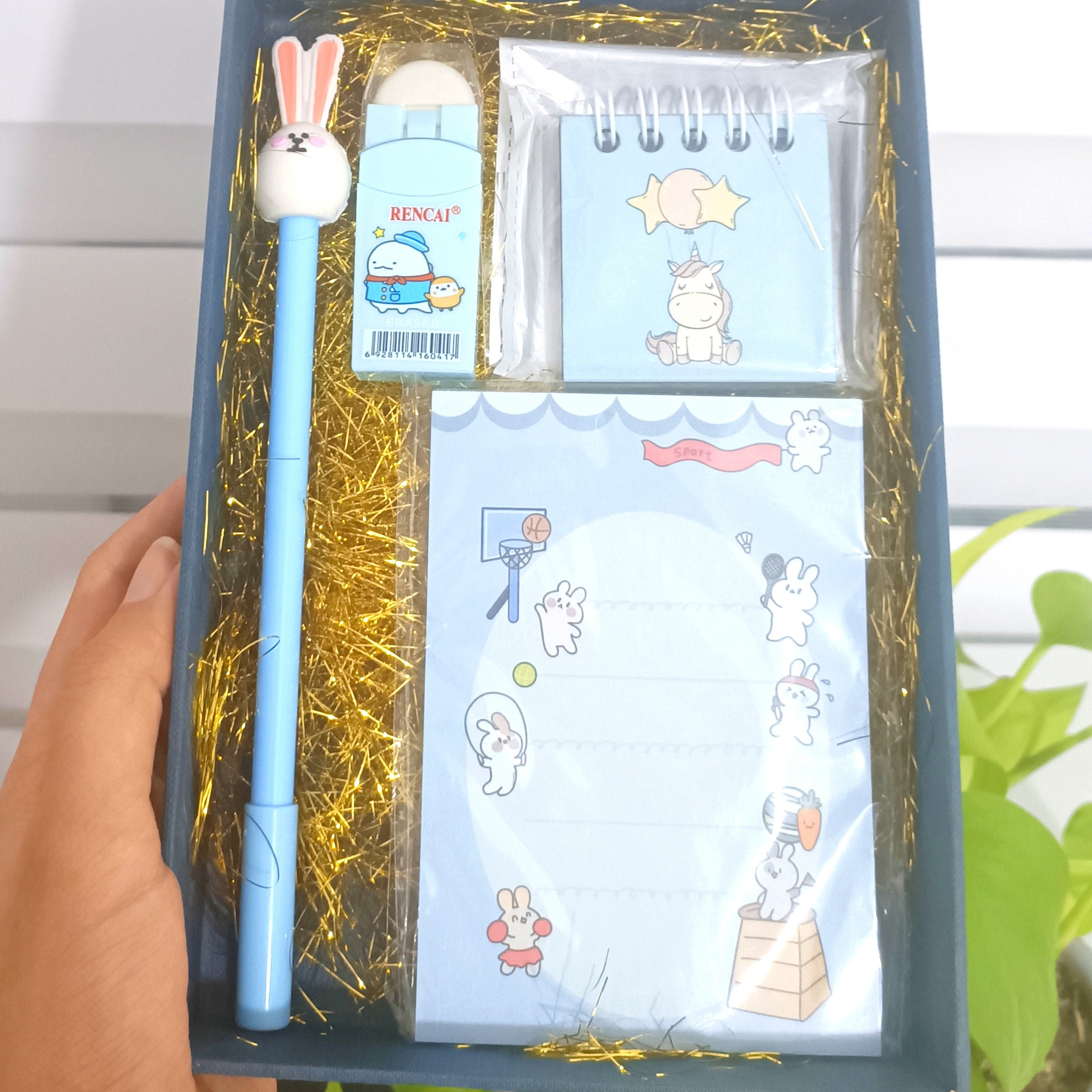 پک نوشت افزار آبی