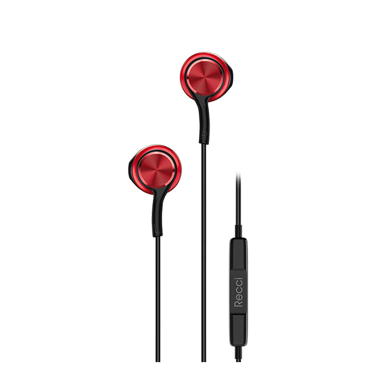 خرید هندزفری recci مدل Wired earphone J500 - ایسل