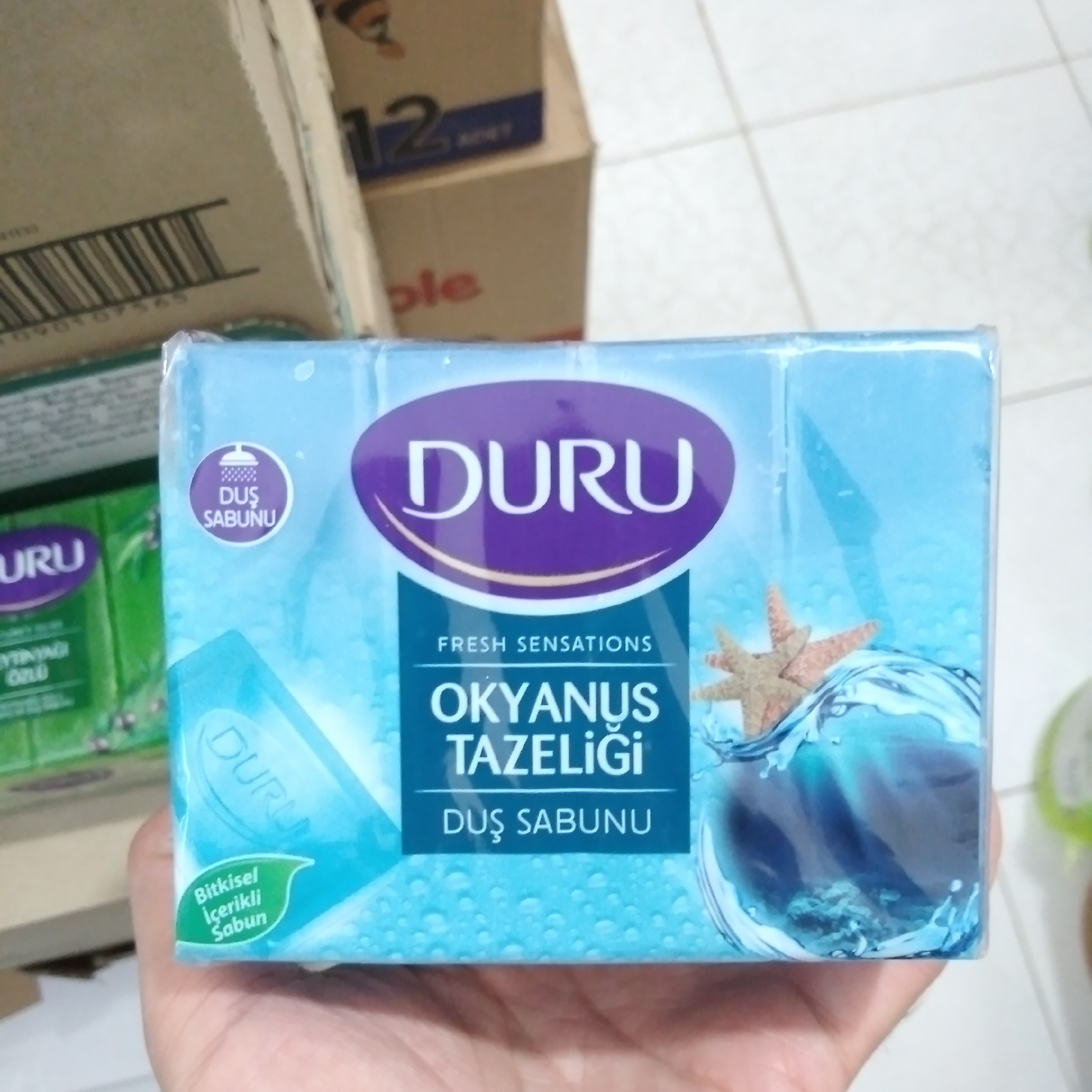 صابون رایحه تازگی اقیانوس دورو Duru Fresh Sensation مخصوص دوش و حمام بسته 4 عددی