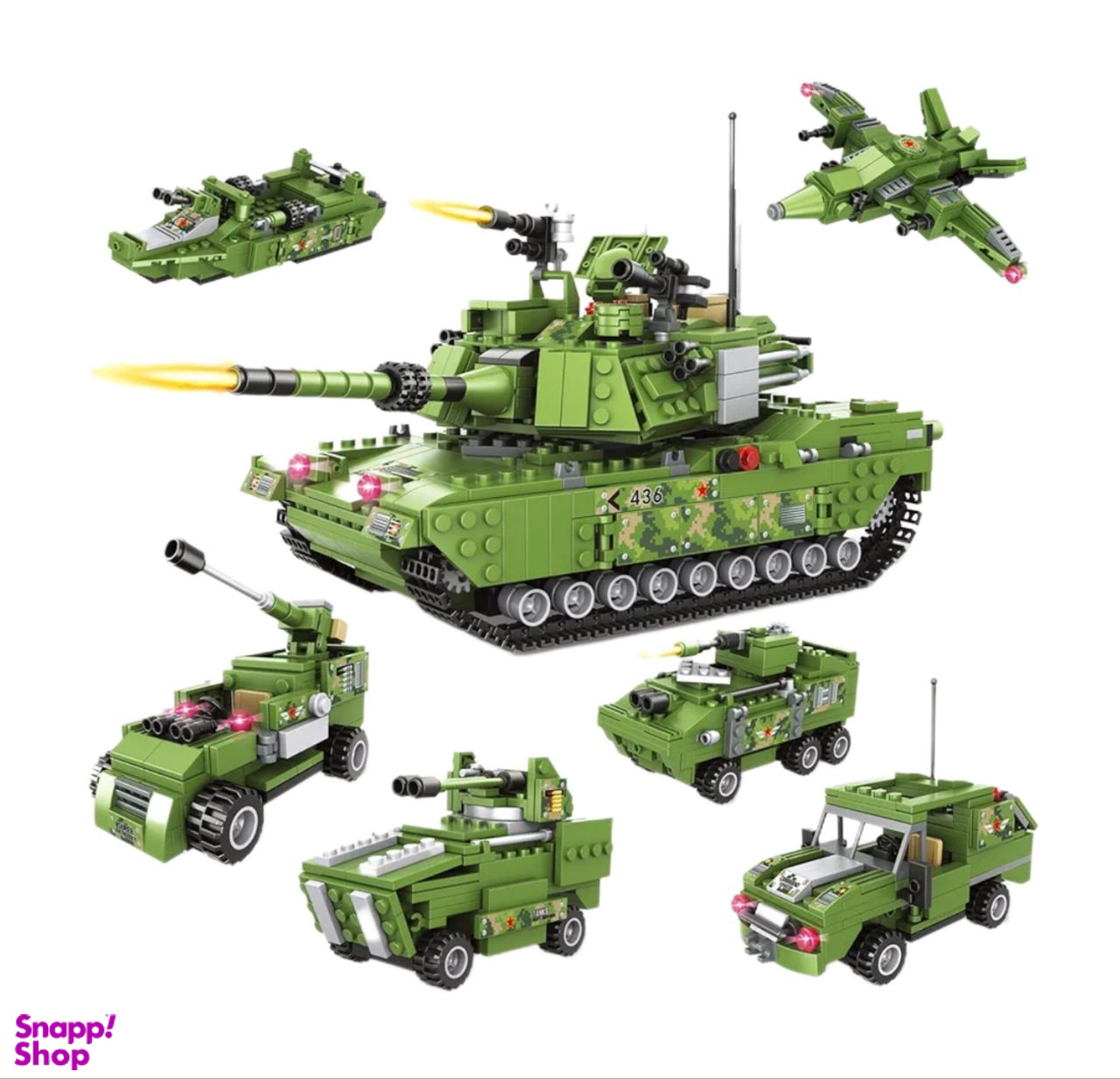 ساختنی مدل تانک زرهی 982 قطعه کد LX-A436