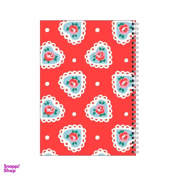 دفتر مشق 50 برگ بامبیلیپ طرح پترن رز قلبی کد 7552539