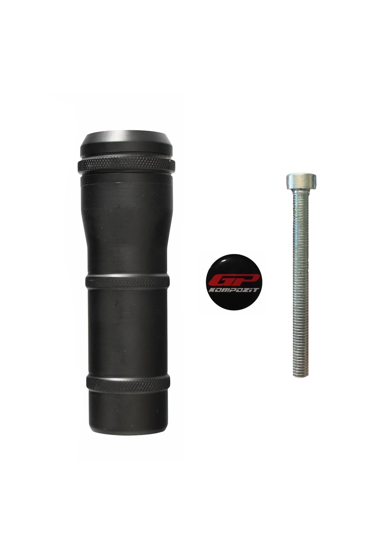 ضربه گیر موتورسیکلت مشکی GP COMPOSITE SYM NH T 200 2024 محافظت از اگزوز سازگار منتظر سیاه است GP KOMPOZİT