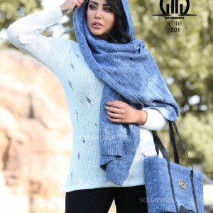 ست کیف شال بافت پاییزه