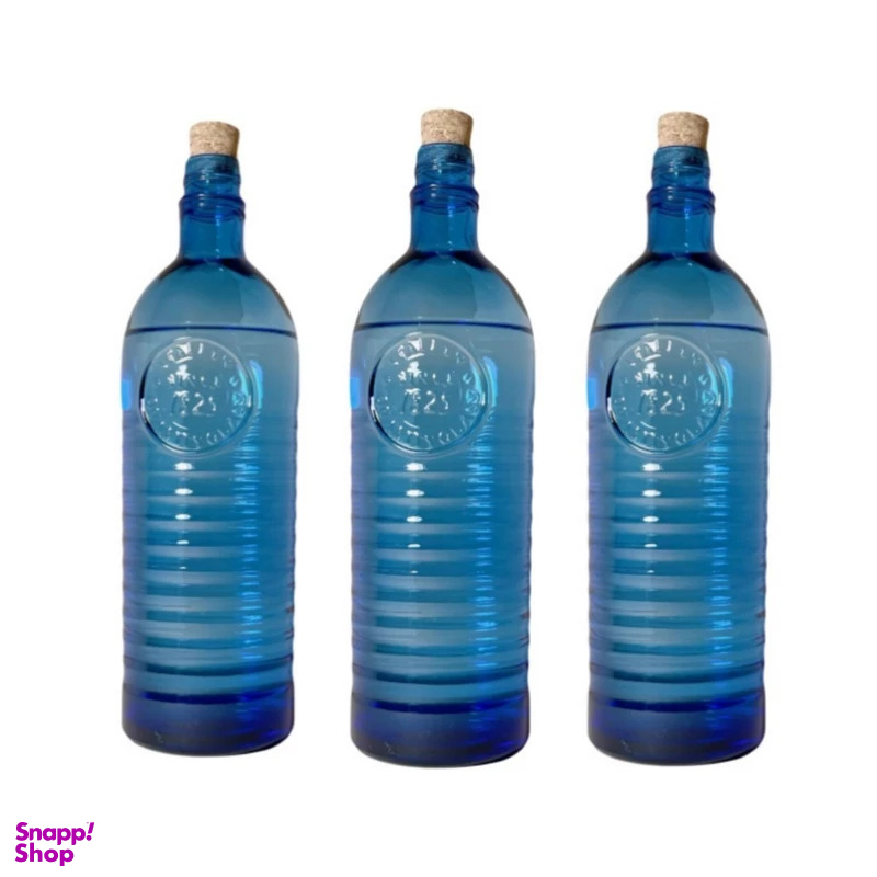 بطری آب طرح ایتالیایی مدل خورشیدی گنجایش 1 لیتر بسته 3 عددی