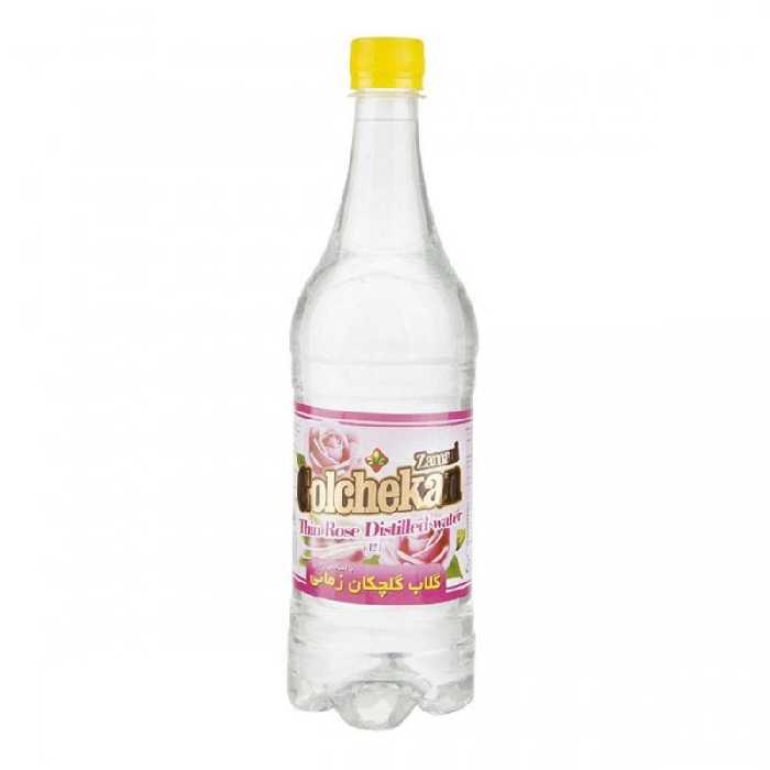 عرق گلاب ممتاز گلچکان زمانی 1 یک لیتری ظرف پت