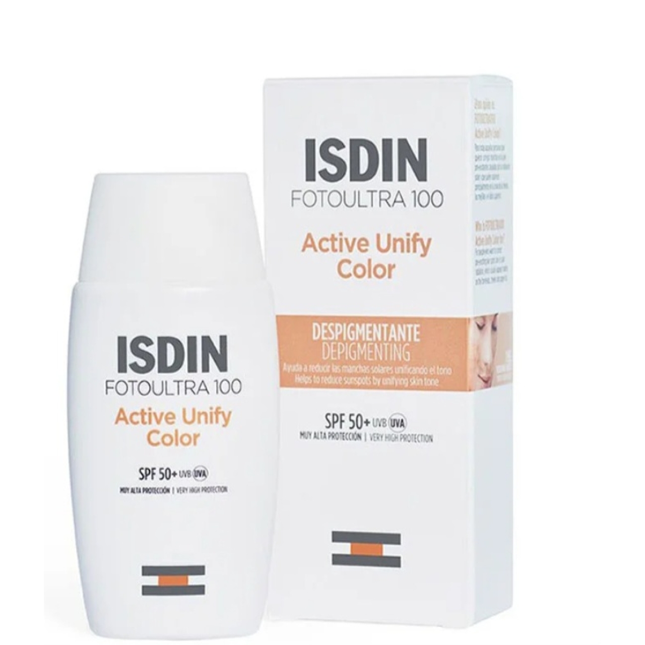 کرم ضدآفتاب رنگی ایزدین spf50 مدل active unify color حجم 50میل