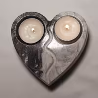 جا شمعی قلب دو تایی