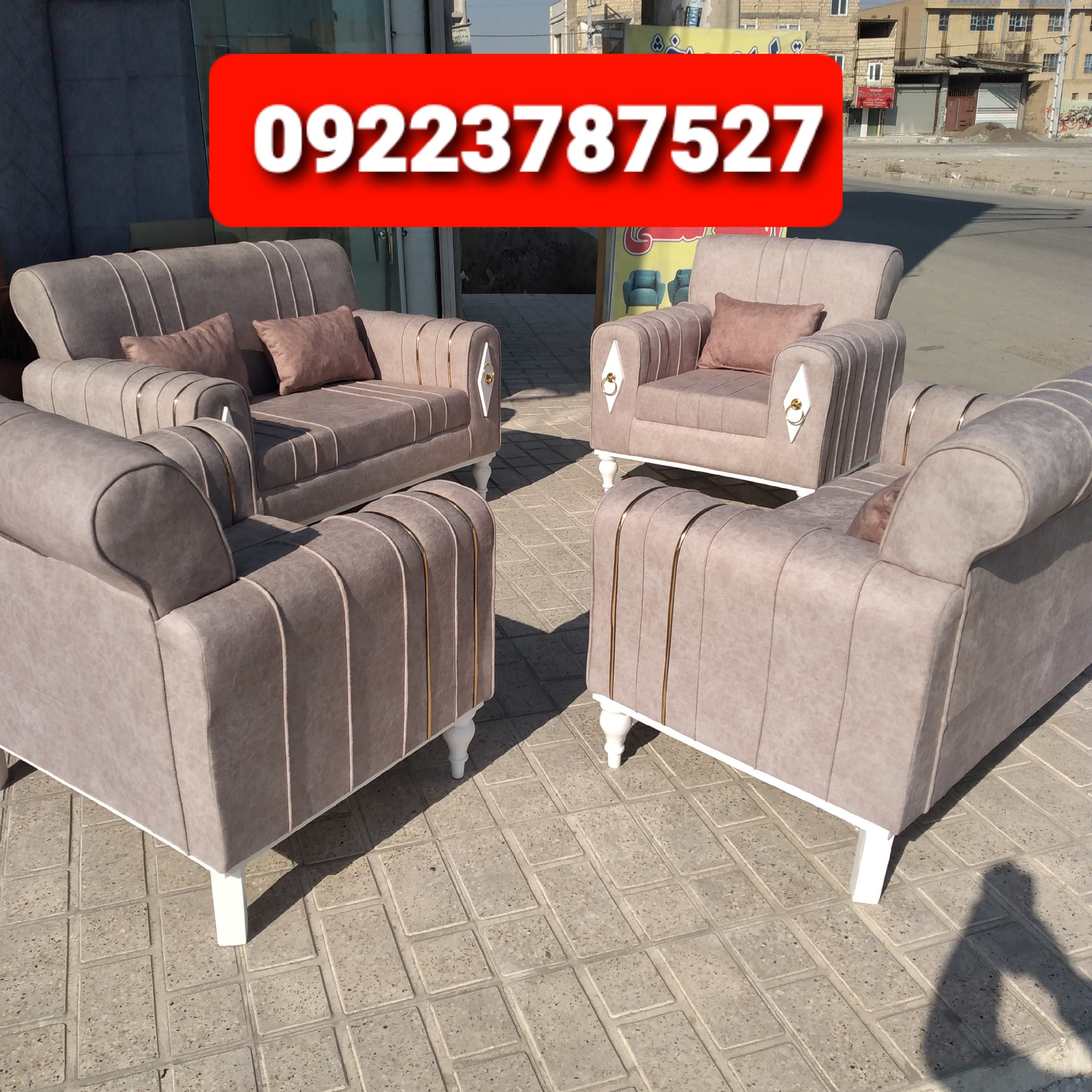 مبل راحتی نیو اسکارلت پایه خراطی 09223787527