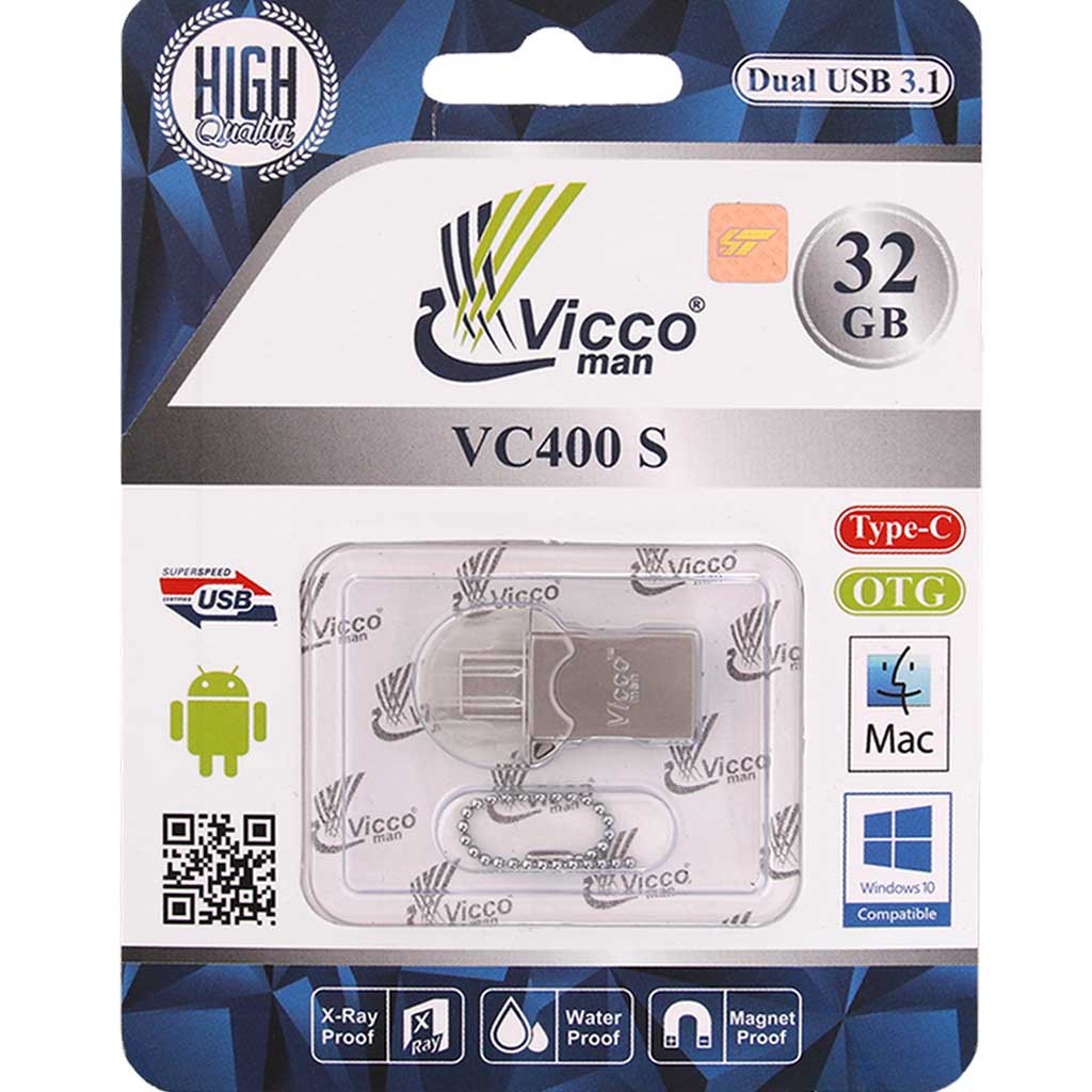 فلش مموری ویکومن 32 گیگ سرعت بالا USB3  با رابط تایپ سی 