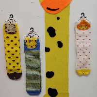 جوراب ساق بلند جنس پنبه درجه یک با طرح های جذاب و زیبا