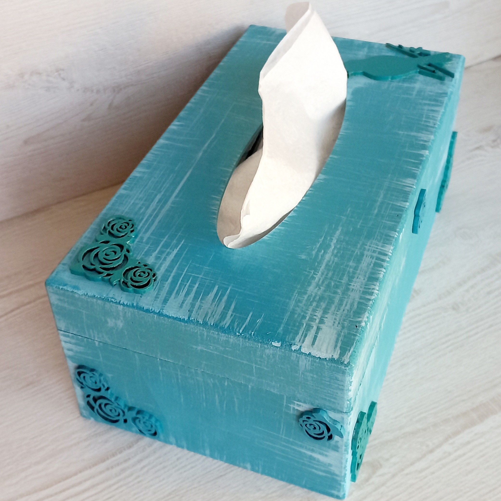 جعبه چوبی دکوپاژ جای دستمال کاغذی، ،لطفا قبل از سفارش موجودی را بپرسید.