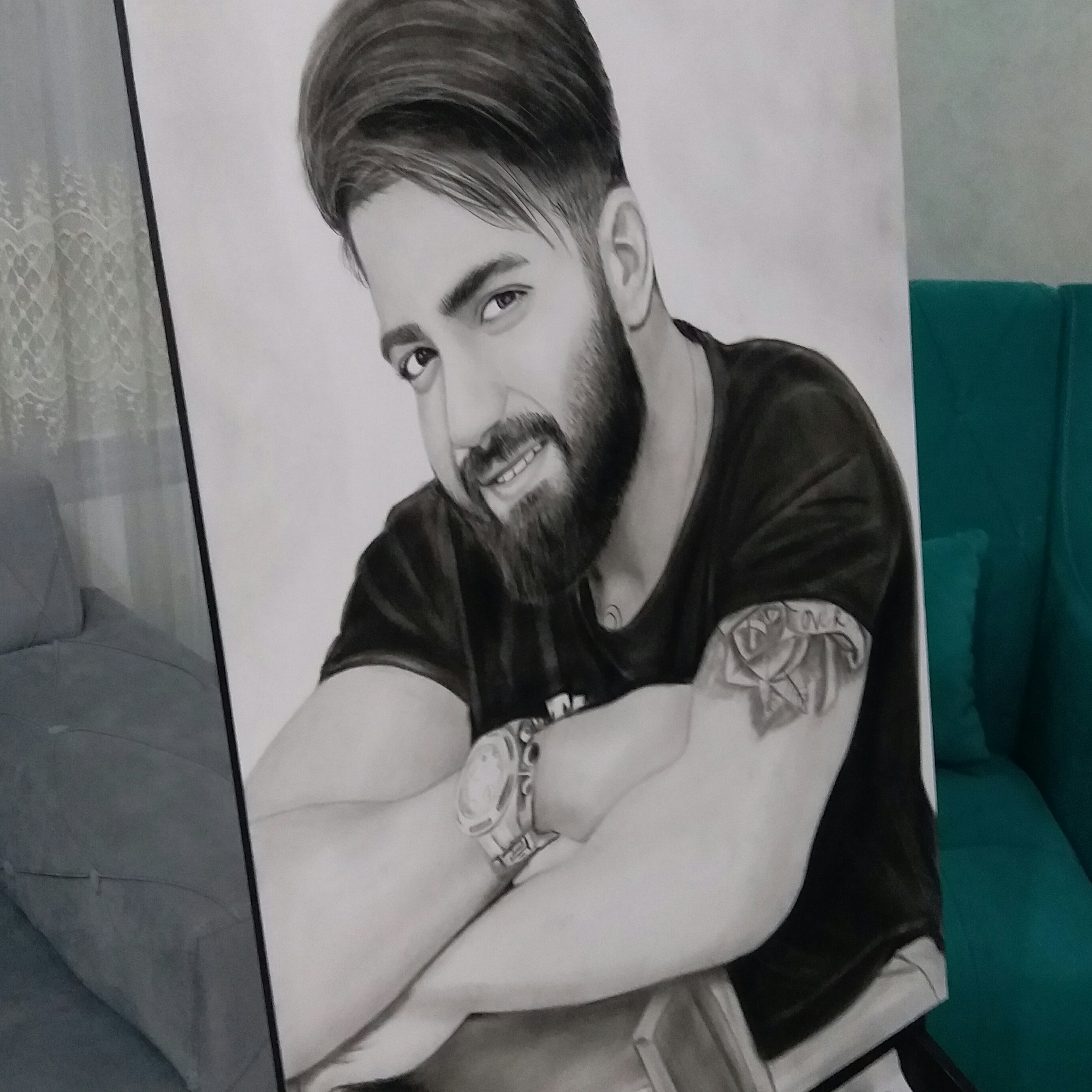 سیاه قلم سایز 50*70