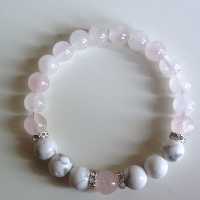 دستبند رزکوارتز و هولیت 