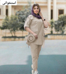 مانتو شلوار زنانه میکرو مدل سیمین