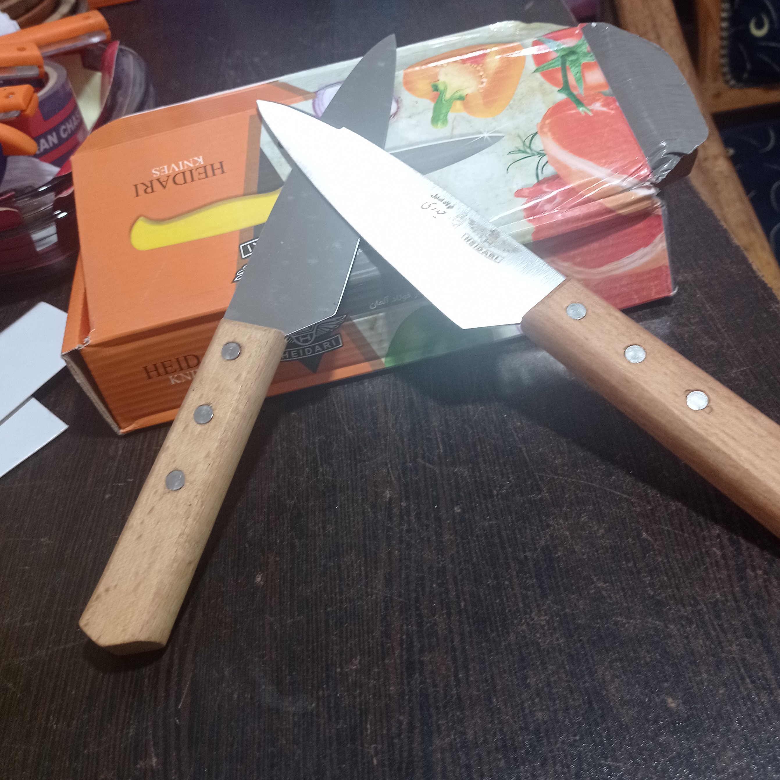 چاقوی حیدری دسته چوبی سایز2