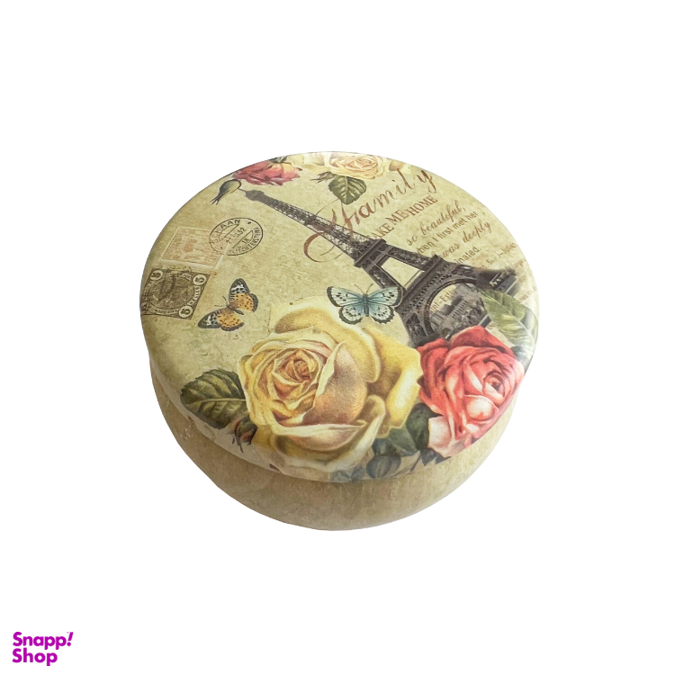 قوطی فلزی طرح پاریس رز