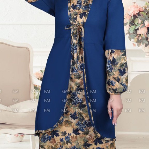 دو تیکه سارافن و شومیز کد گل