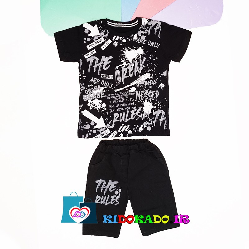 تیشرت و شلوارک لی - سایز 40 مناسب 3تا 4سال