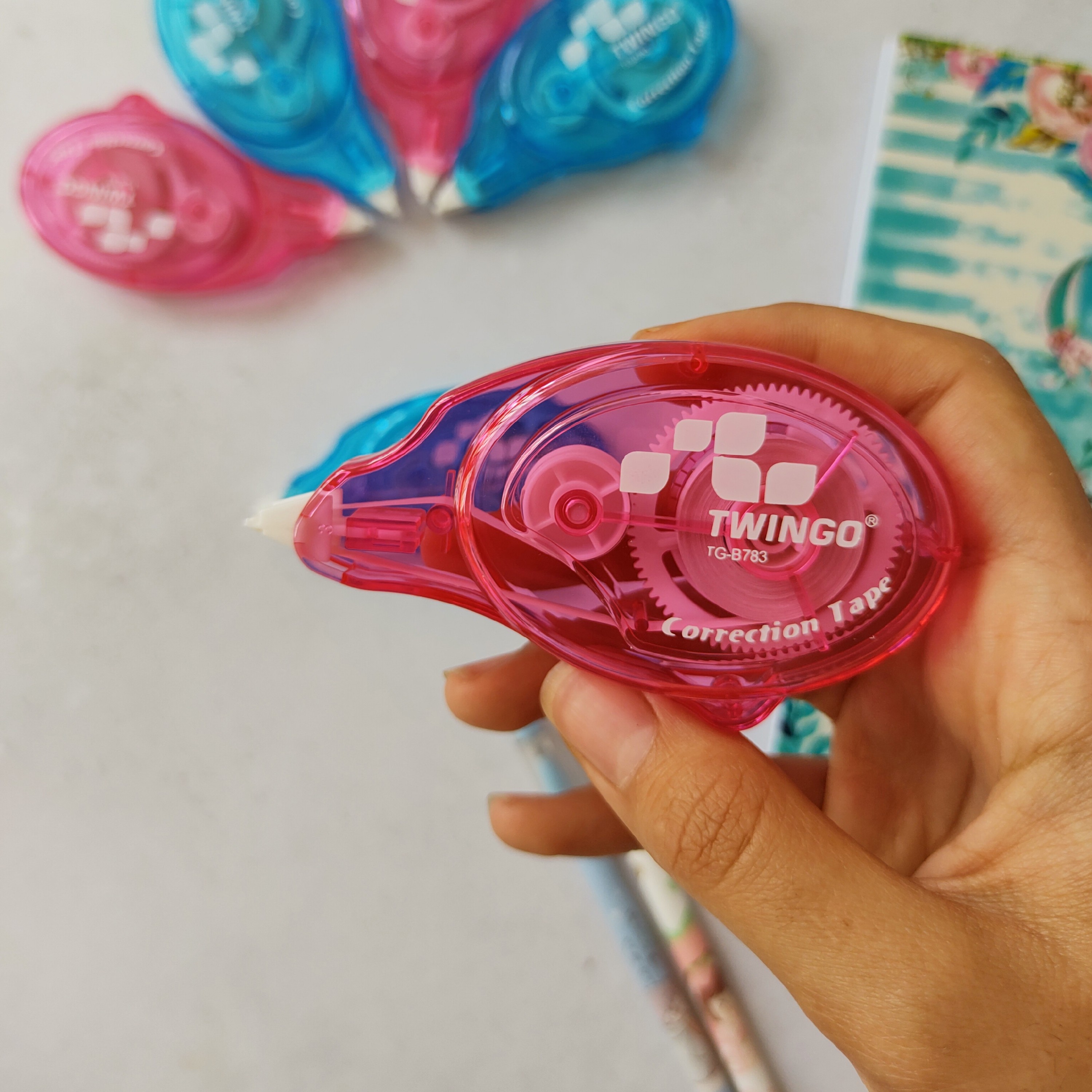 غلطگیر نواری 5 متری سایز بزرگ رنگ صورتی