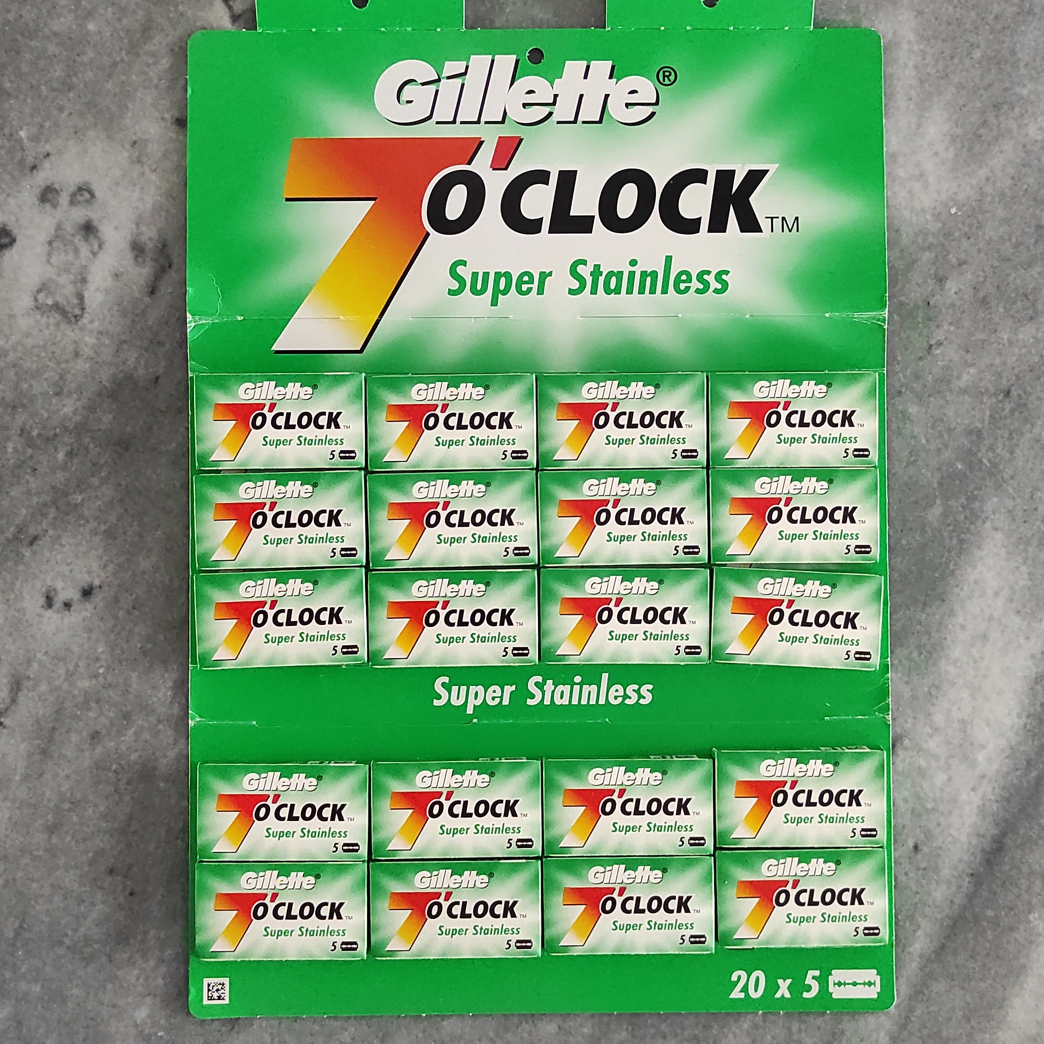 تیغ سنتی برند ژیلت،پک100عددی