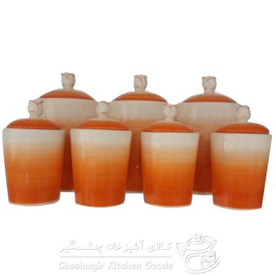 پا سماوری 7 پارچه سرامیکی یونیک مدل UN-2401