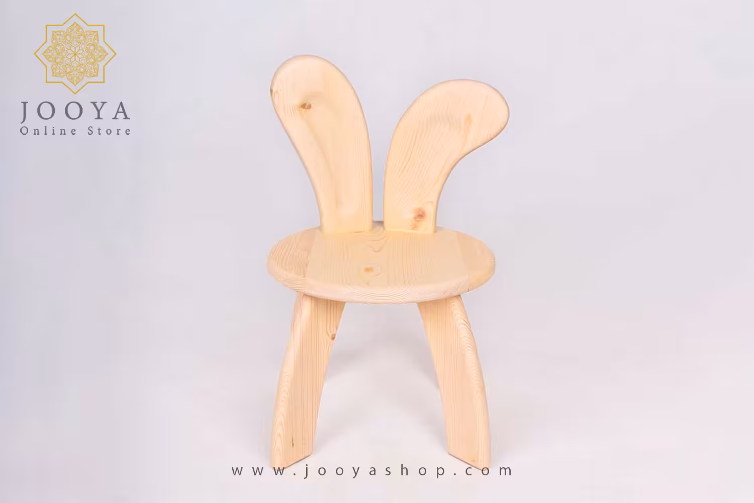 صندلی چوبی طرح خرگوش
