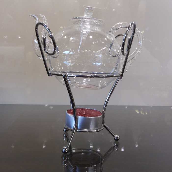 قوری زعفران با پایه