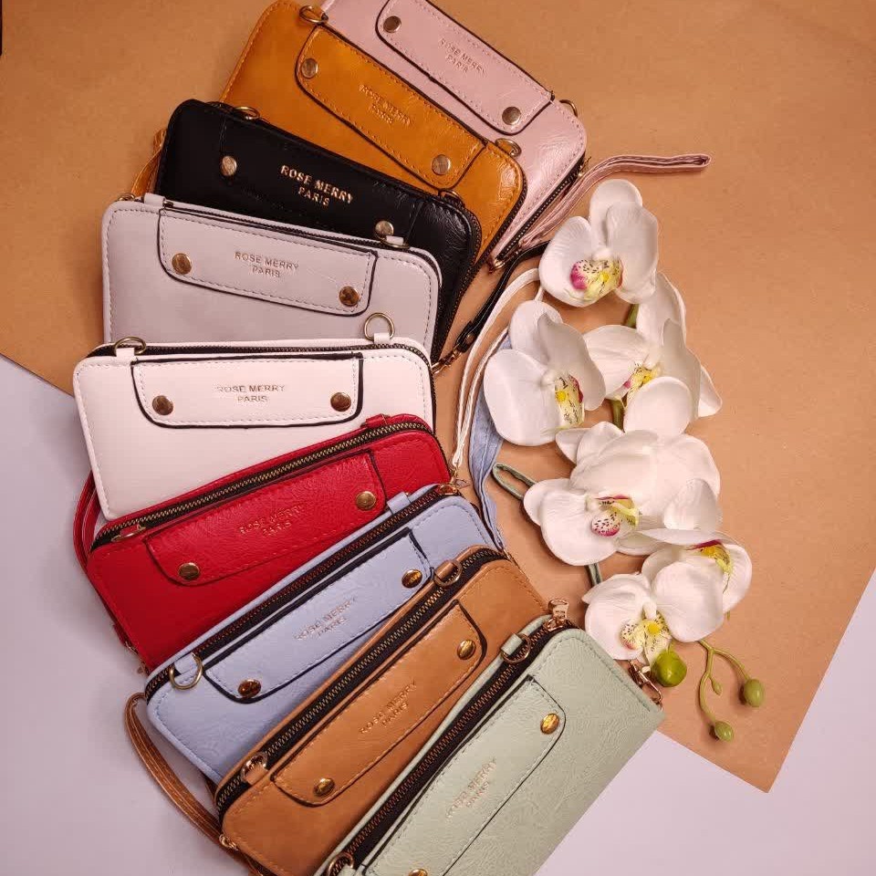 کیف پول دستی و دوشی در 9 رنگ جذاب 