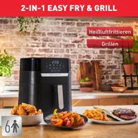 سرخ کن بدون روغن هوای گرم تفال فرانسه Tefal Easy Grill Precision EY5058 schwarz