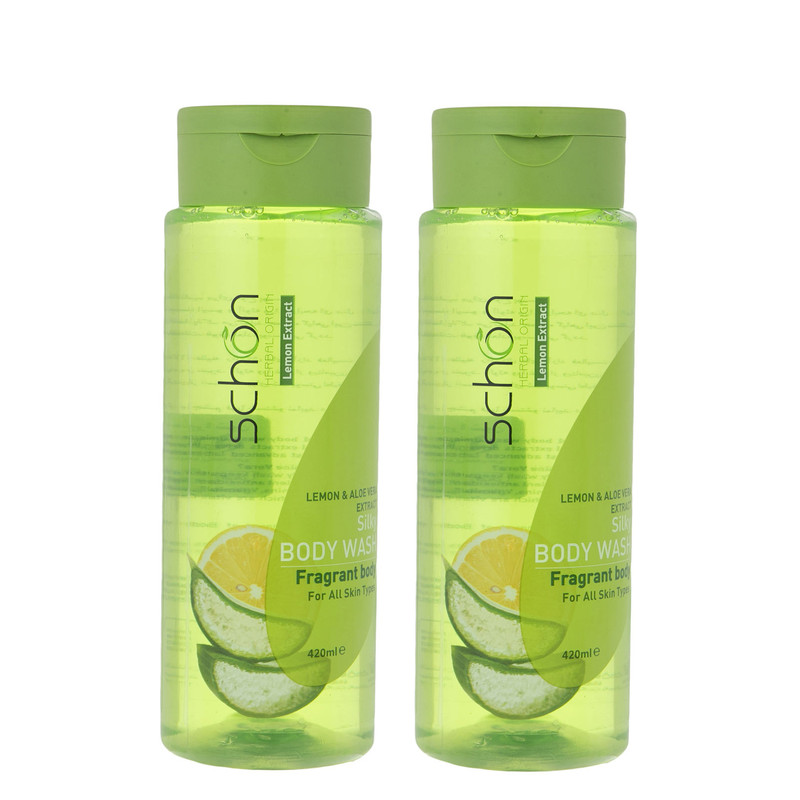 شامپو بدن شون مدل Aloevera and Lemon حجم 420 میلی لیتر مجموعه 2 عددی