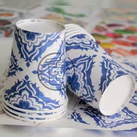 لیوان کاغذی طرح سنتی بسته 4000 عددی 