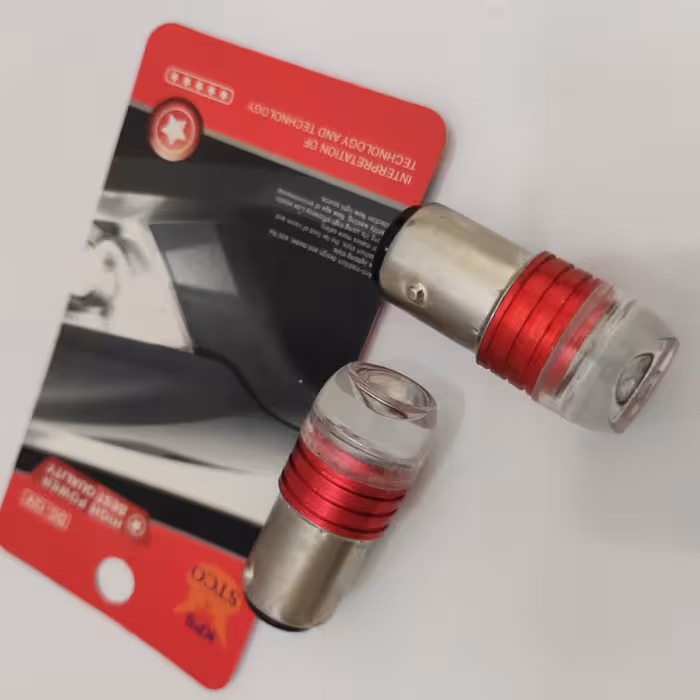 لامپ فندقی 2 کنتاکت لنزی چشمک زن خودرو. بسته 2 عددی