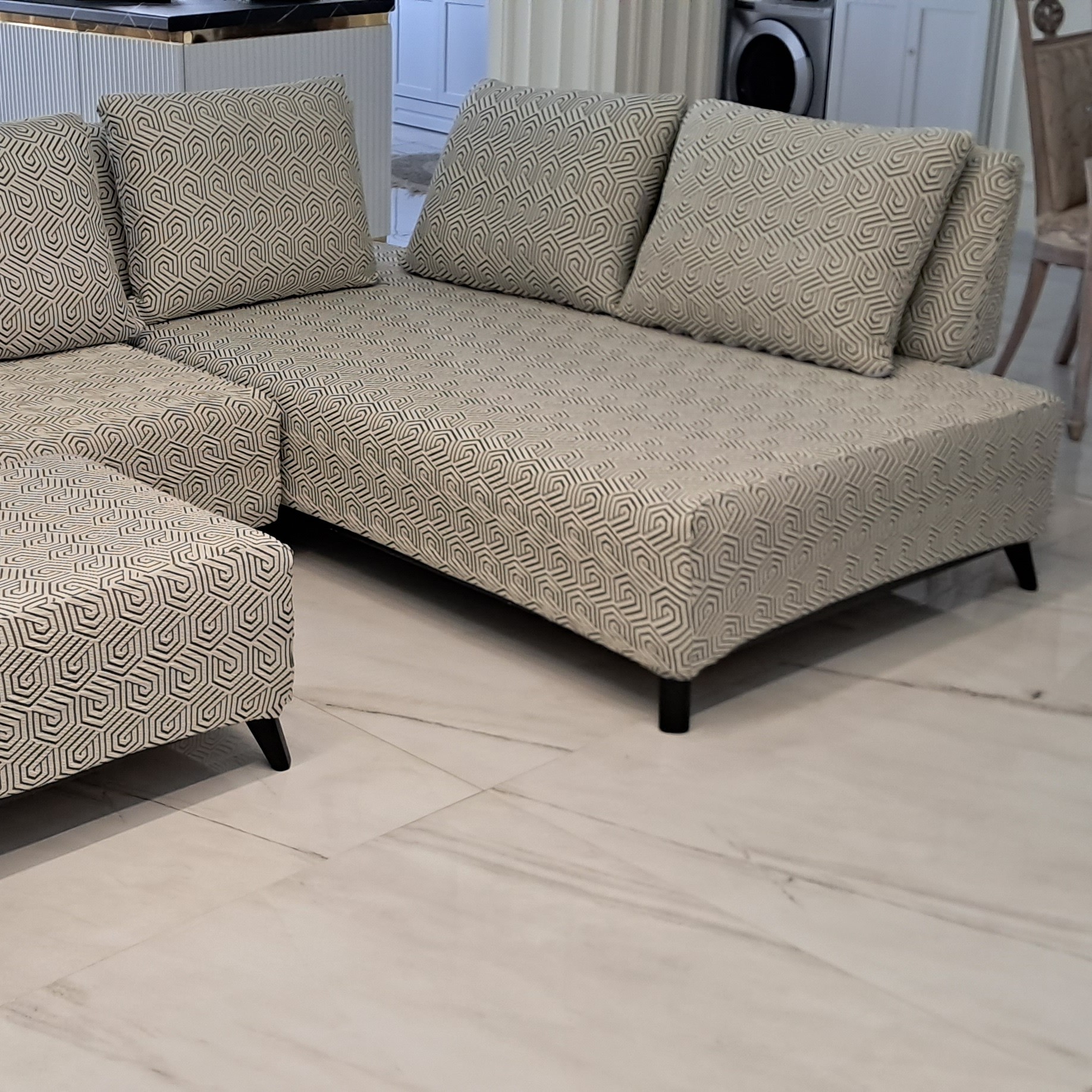 کاور مبل پارچه ای(مدل شانل) 7نفره با ضمانت 25 ماهه و ارسال  رایگان