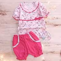 بلوز شورت دخترانه گلسرخ 