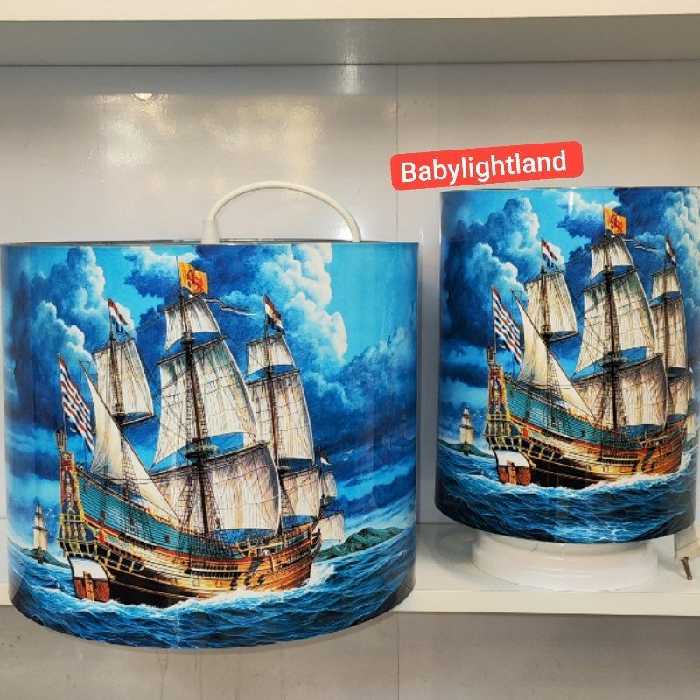 لوستر و آباژور کودک  ست طرح کشتی 