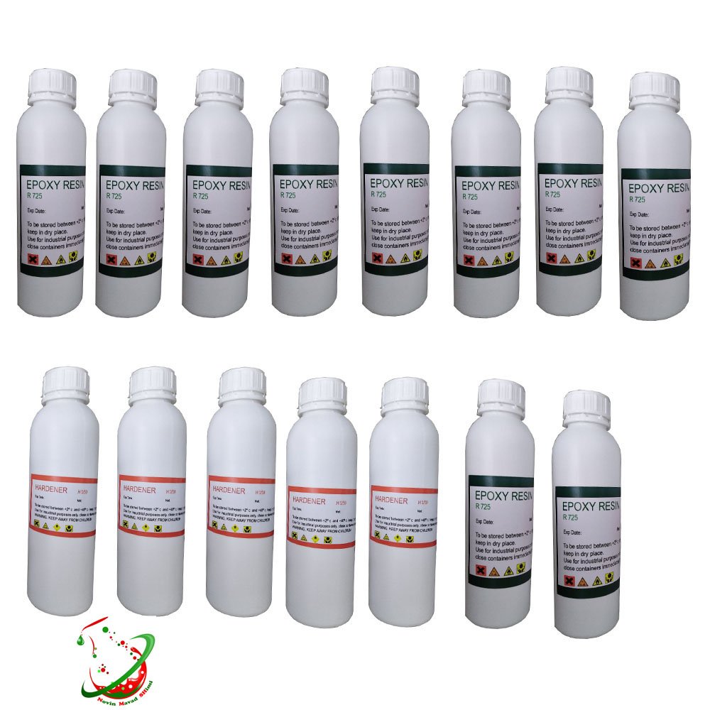 پک 15 کیلو گرمی رزین اپوکسی 725 شفاف به همراه هاردنر