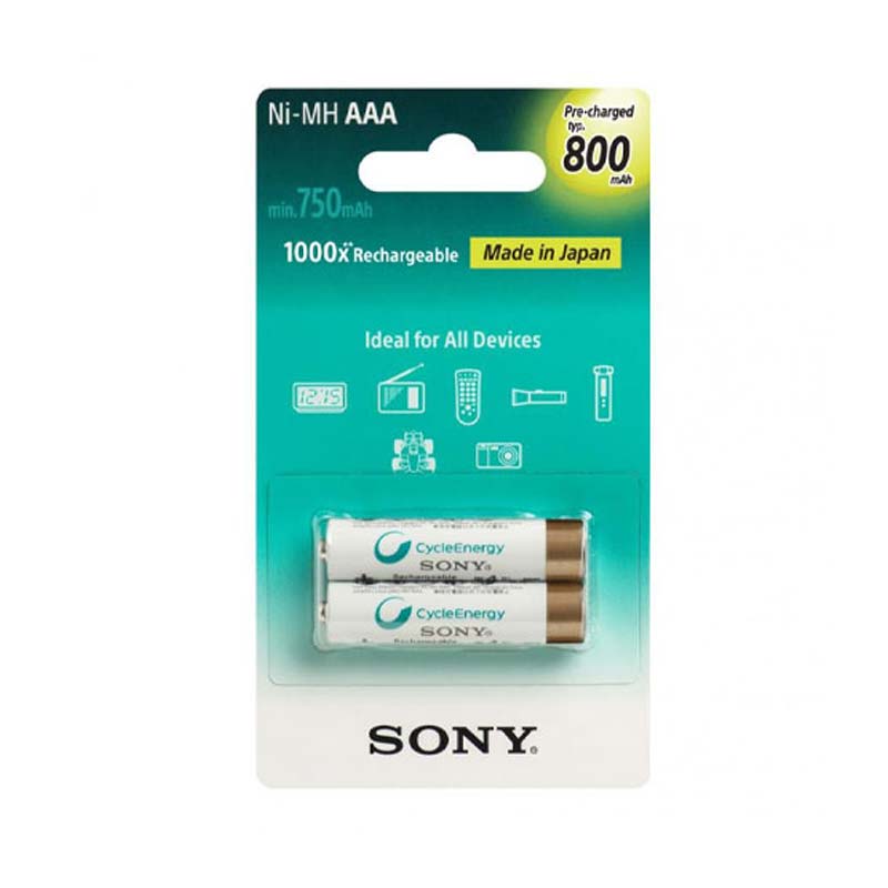 باتری نیم قلمی شارژی سونی Sony AAA 800mah Battery